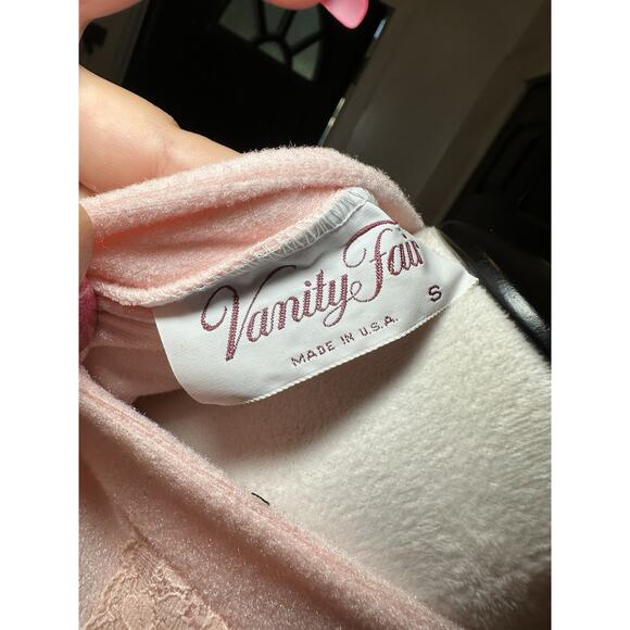 Vintage Vanity Fair S Lace Embroidered Snap Front Pajama Top Cottage Core - Picture 8 of 8